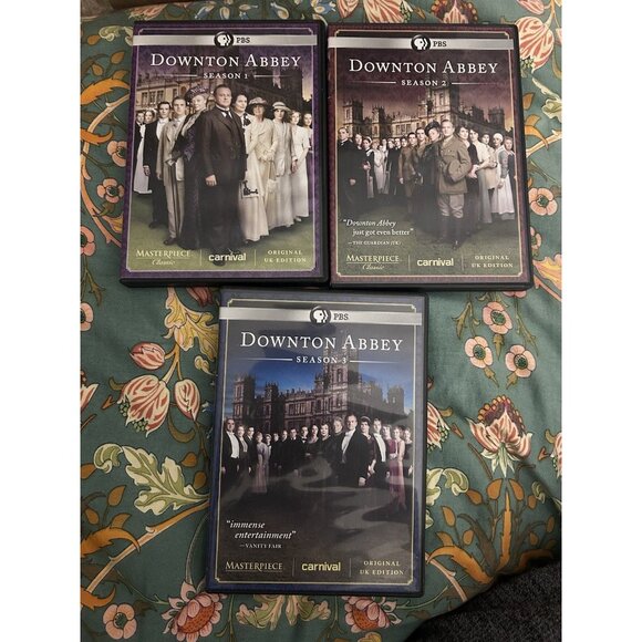 ⭐️ Masterpiece: Downton Abbey Season 1, 2 & 3 (DVD) - Picture 1 of 5